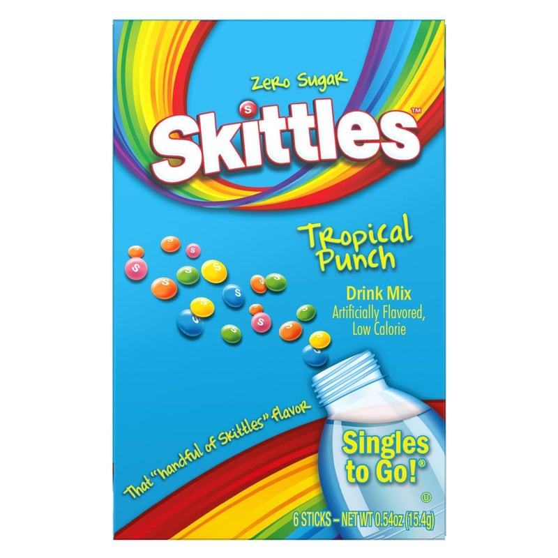 SINGLES TO GO! Skittles Singles To Go Variety Pack Bundle Original, Tropical Punch and Wild Berry - Image 4